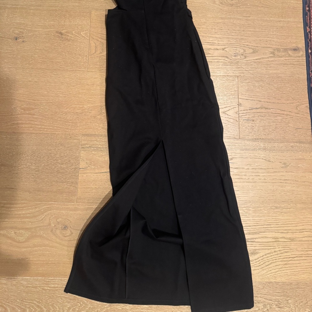 Never worn Revolve x Michael Costello black tie dress